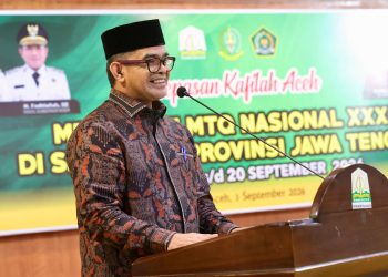 Plt. Sekda Lepas Kafilah Aceh Mengikuti MTQ Tingkat Nasional ke-31