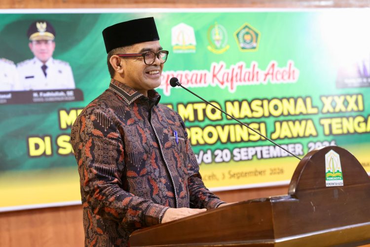 Plt. Sekda Lepas Kafilah Aceh Mengikuti MTQ Tingkat Nasional ke-31