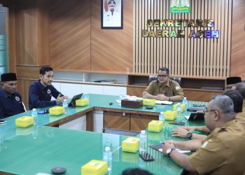 Plt. Sekda Aceh Terima Audiensi Komisioner KPIA, Perkuat Kolaborasi Pengawasan Penyiaran