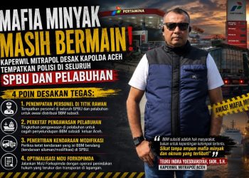 Mafia Minyak Masih Bermain, Kaperwil Mitrapol Desak Kapolda Aceh Tempatkan Polisi di Seluruh SPBU dan Pelabuhan